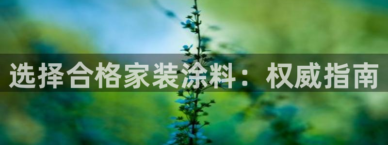和记2017app：选择合格家装涂料：权威指南