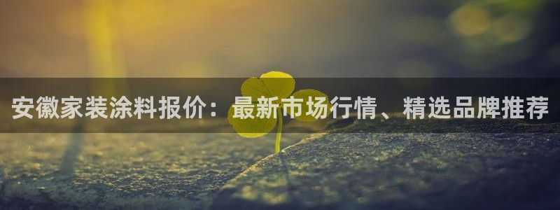 和记官方：安徽家装涂料报价：最新市场行情、精选品牌推荐