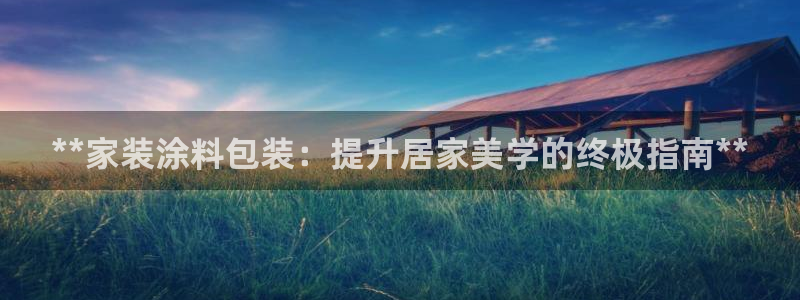 和记ag网页版：**家装涂料包装：提升居家美学的终极指南**