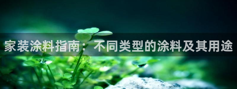 和记娱好网址：家装涂料指南：不同类型的涂料及其用途