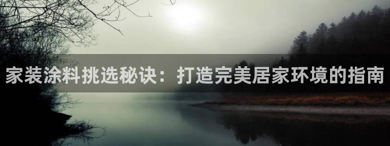 和记h8：家装涂料挑选秘诀：打造完美居家环境的指南