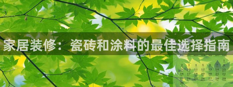 和记AG网站：家居装修：瓷砖和涂料的最佳选择指南