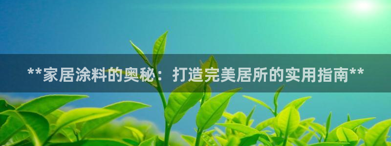 和记国际电讯市值：**家居涂料的奥秘：打造完美居所的实用指南**